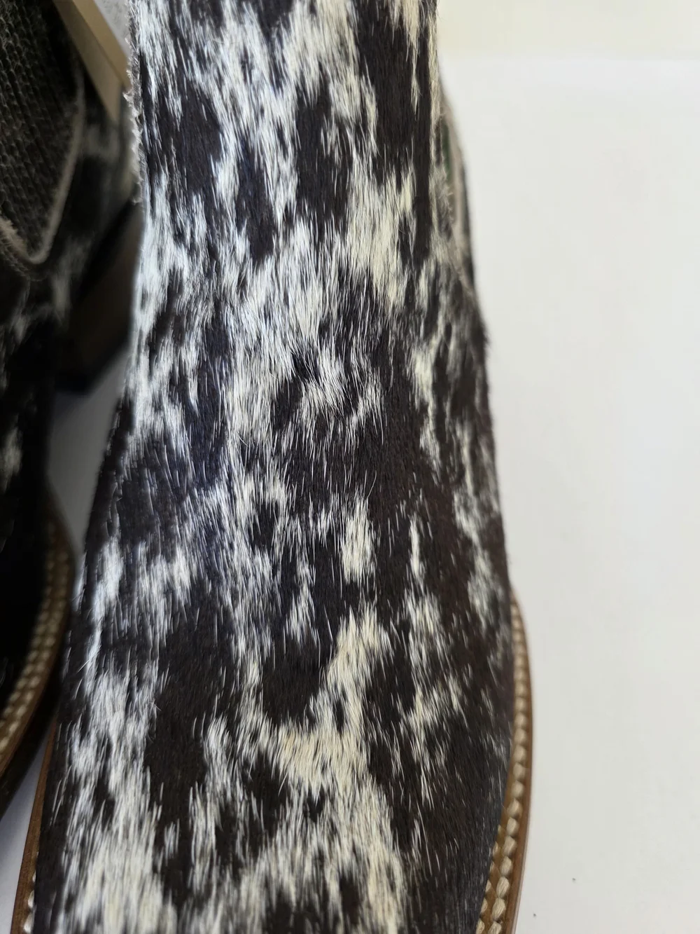 Stiefeld Aurora Hair On Hide Western Ankle Boots Womens 8.5 NEW